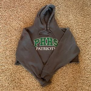 CROPPED GRAY PHHS HOODIE